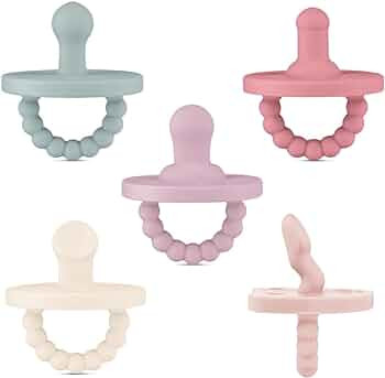 Ryan & Rose Cutie PAT Pacifier Teether (Starter Kit, Blossom) | Amazon (US)