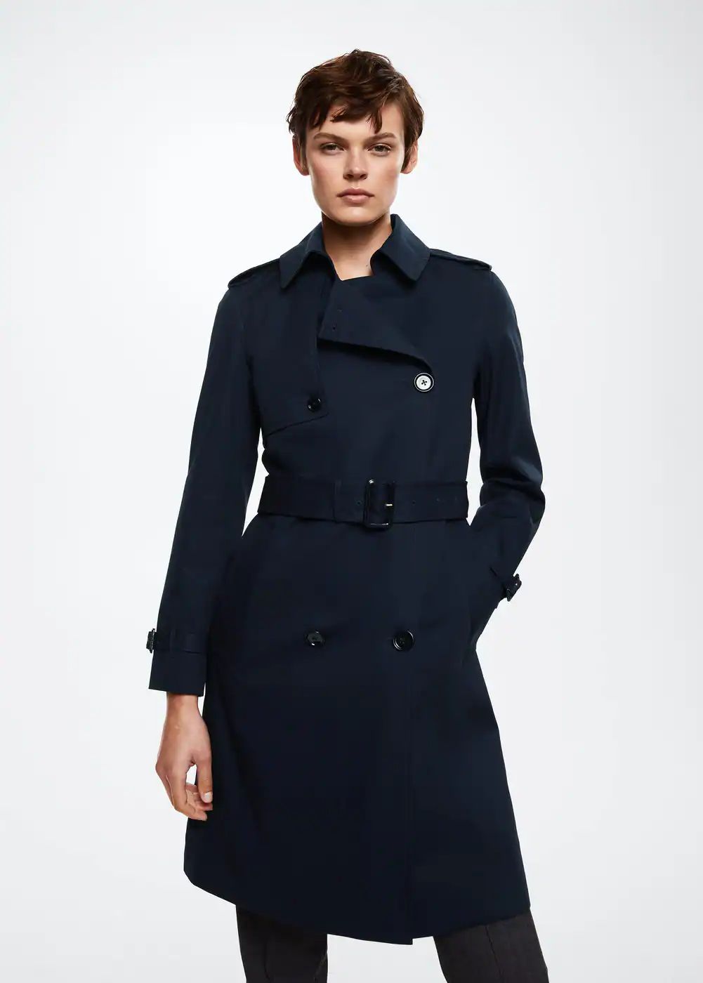 Cotton classic trench coat -  Women | Mango USA | MANGO (US)