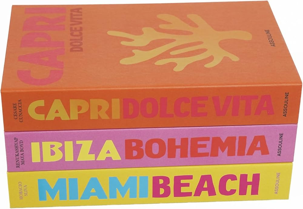 Chic Faux Book Set for Stylish Home Decor - Preppy Aesthetic Collection (Set of 3) (Blue) | Amazon (US)