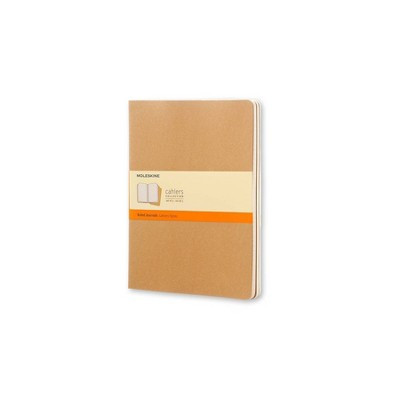 Moleskine Ruled Journal XL Cahier Kraft Brown: Soft Cover, 7.5x9.75", 120 Pages, Pocket, Perforated, FSC Certified | Target