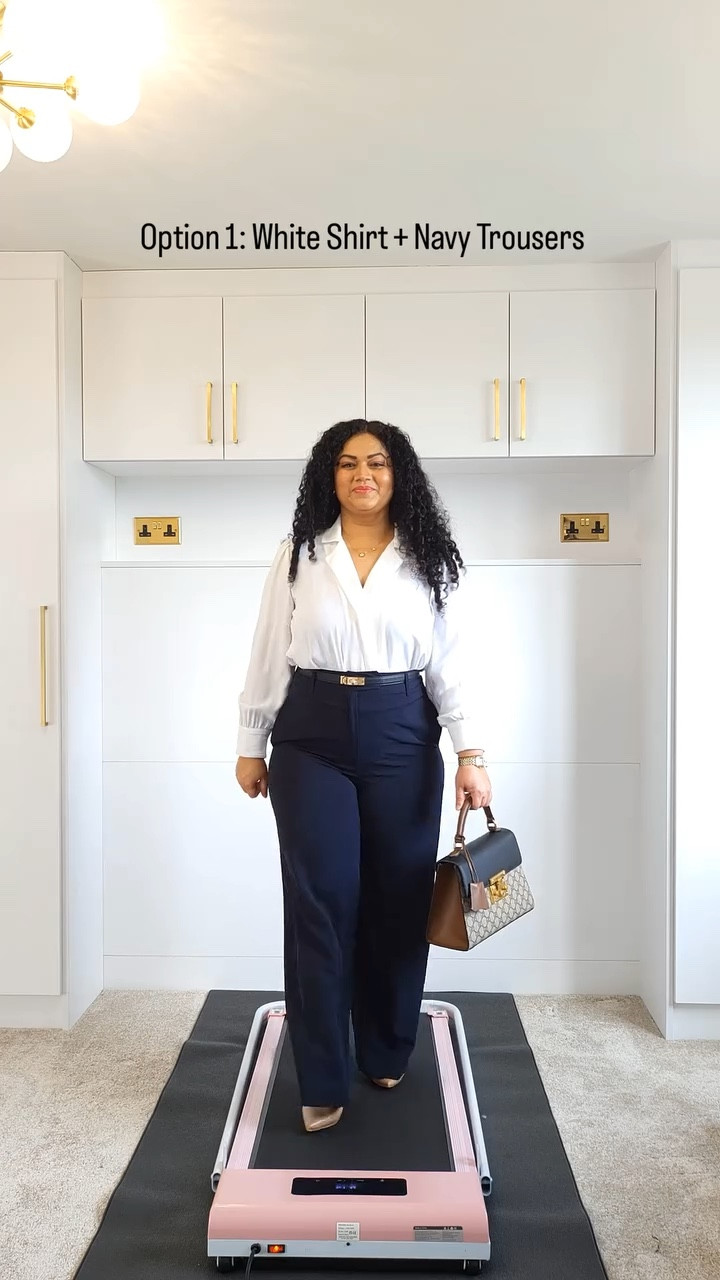 If you're short and curvy like me, here are a few ideas for outfits to wear to the office. I personally don't  revealing skin when it comes to office wear and keep it professional. Some guidelines I follow are:

1. Use neutral colours for office wear so Navy, Brown, Beige, Black, and Cream are my go to colours.
2. When choosing skirts, a midi length skirt looks very sophisticated. 
3. I personally prefer front pleated trousers as I have a bit of a belly. 
4. Keep accessories to a minimum. In the office space, too many accessories on a petite person can look overwhelming. 
5. If you have heavier hips and a belly like me, A line skirts and dresses are your best friend. You'll have to try on a few, though, to find the right fit for your body.

Share with a fellow petite who needs to see this! 💞💞💞

#PetiteAndCurvy #PetiteWorkwear #CurvyWorkwear #OfficeStyleForPetites 
#WorkwearForCurves #BossBabeStyle #CurvyAndConfident #PetiteStyleInspo 
#WorkwearLooks #StyleForCurves #PetiteStyle #ChicWorkwear 
#9to5Style #ReelStyle #explorepage✨ #fypreelsinstagram