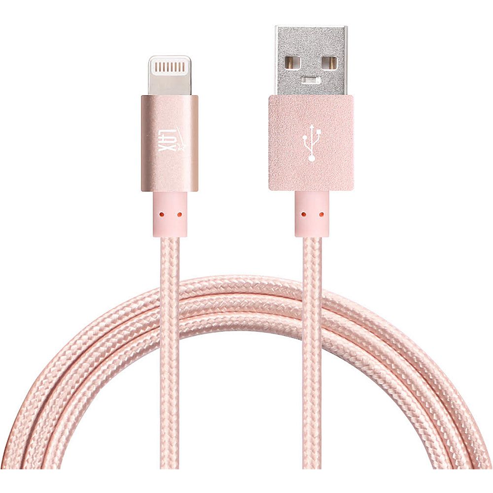 LAX Gadgets MFi Certified iPhone Charger Cord - 10 Foot Rose Gold - LAX Gadgets Electronic Accessories | eBags