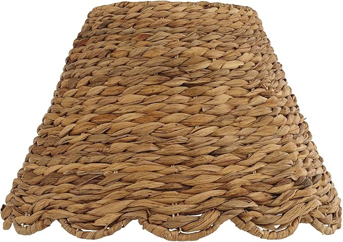 7" Top x 15" Bottom x 9 1/2" High x 9 1/2" Slant Lamp Shade Replacement Large Brown Empire Round ... | Amazon (US)