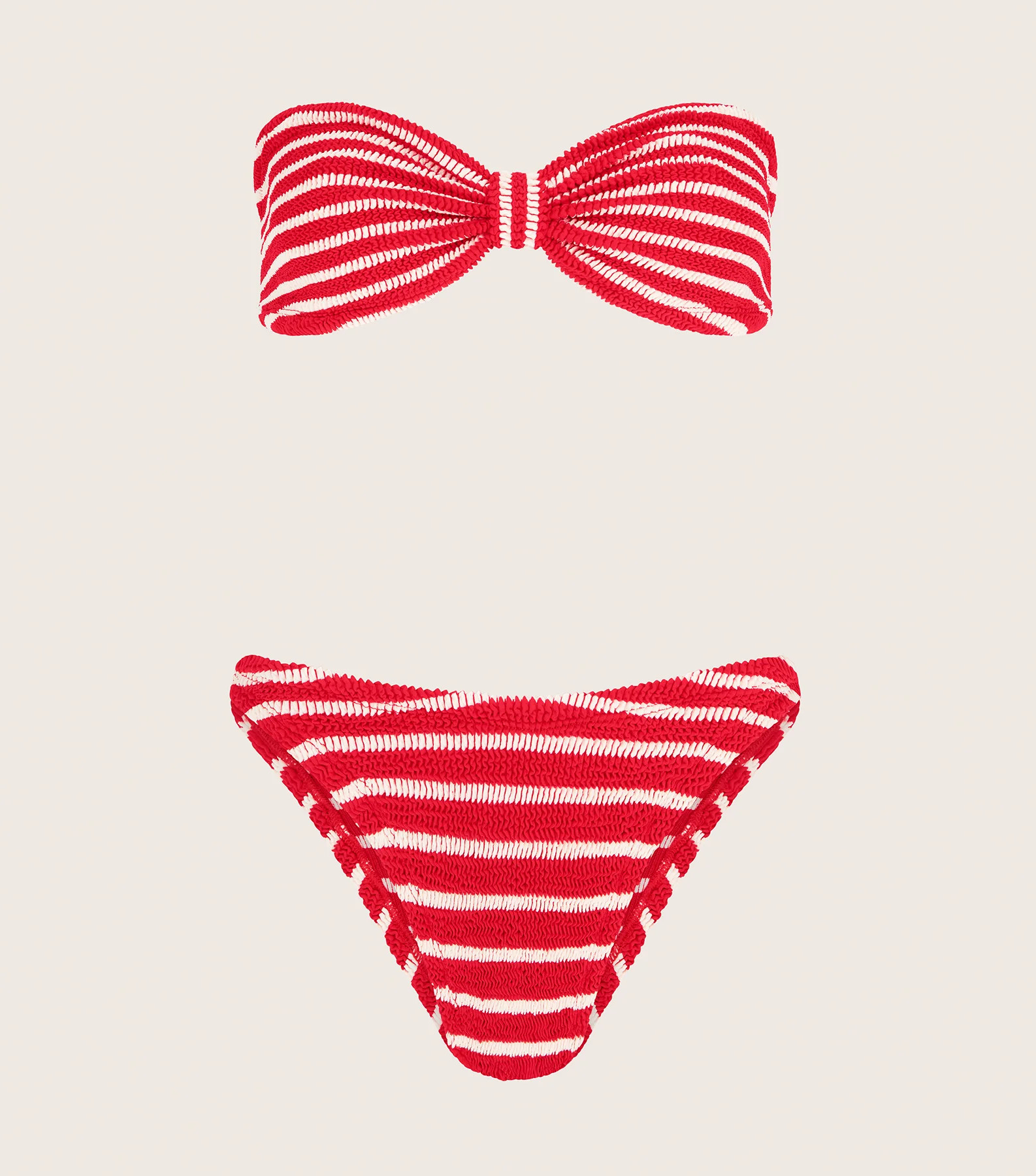 Jean Bikini - Red/White Stripe | HUNZA G