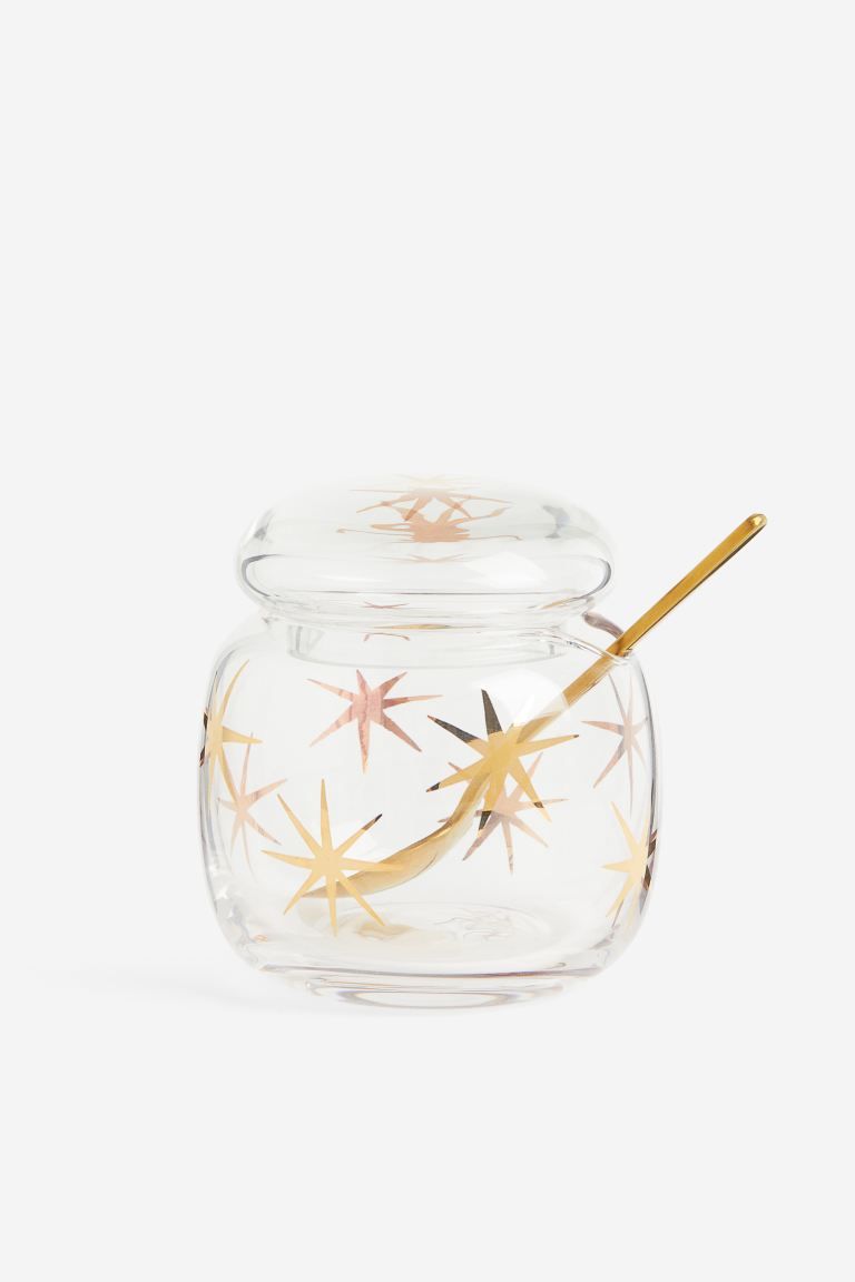 Glass Marmalade Jar - Gold-colored/stars - Home All | H&M US | H&M (US + CA)