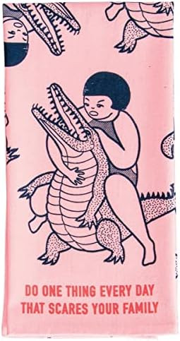 Amazon.com: Blue Q Dish Towel, Do One Thing Everyday That Scares Your Family, 100% cotton, screen-pr | Amazon (US)