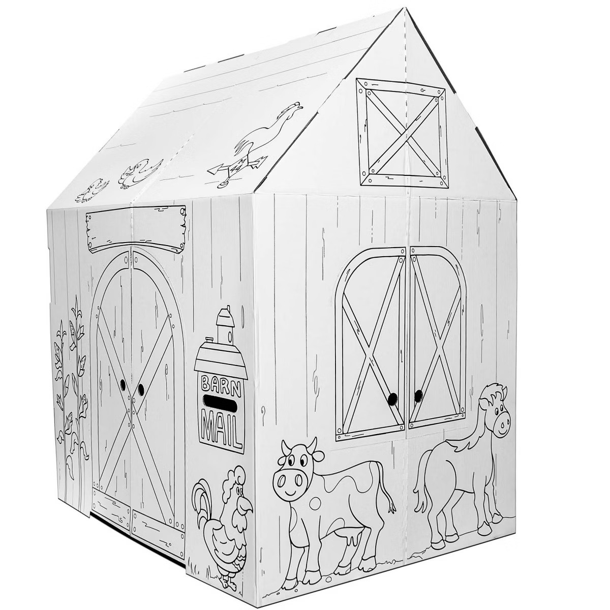Easy Playhouse Barn - Kids Art & Craft for Indoor & Outdoor Fun | Target