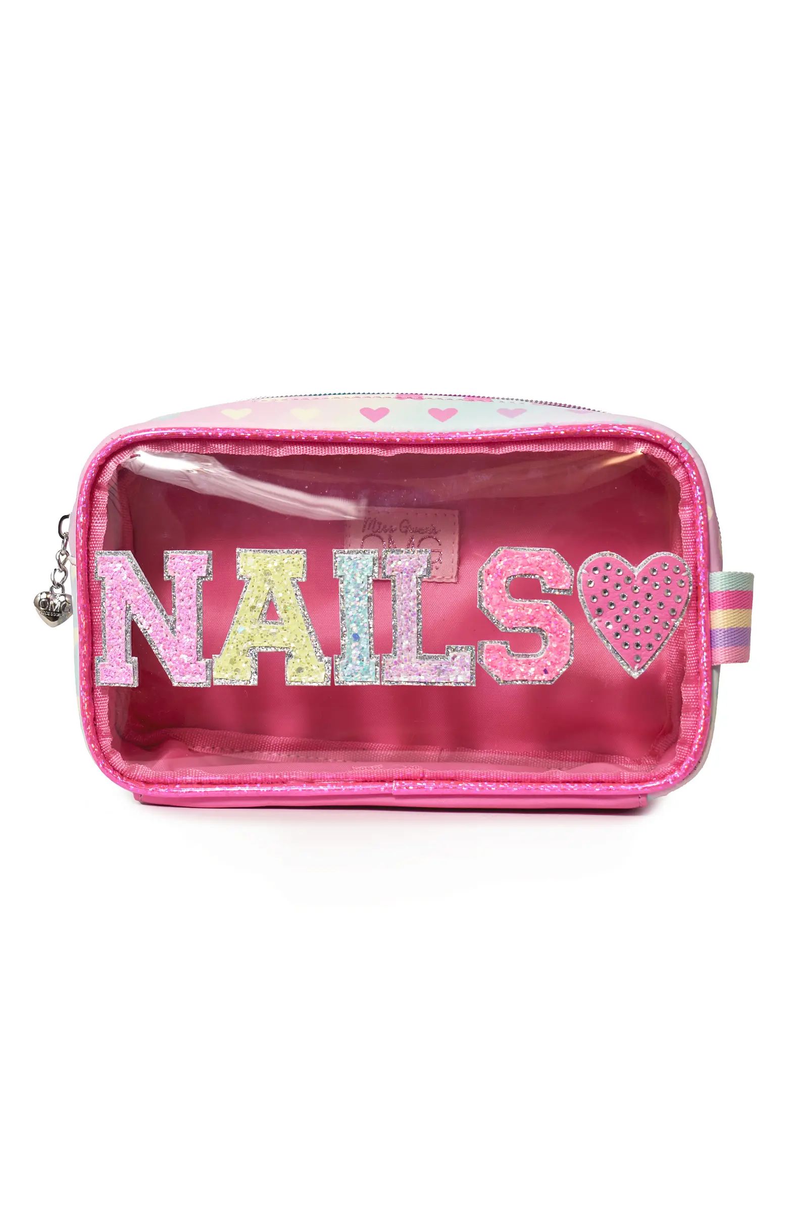 OMG Accessories Kids' Nails Heart Glitter Pouch | Nordstrom | Nordstrom