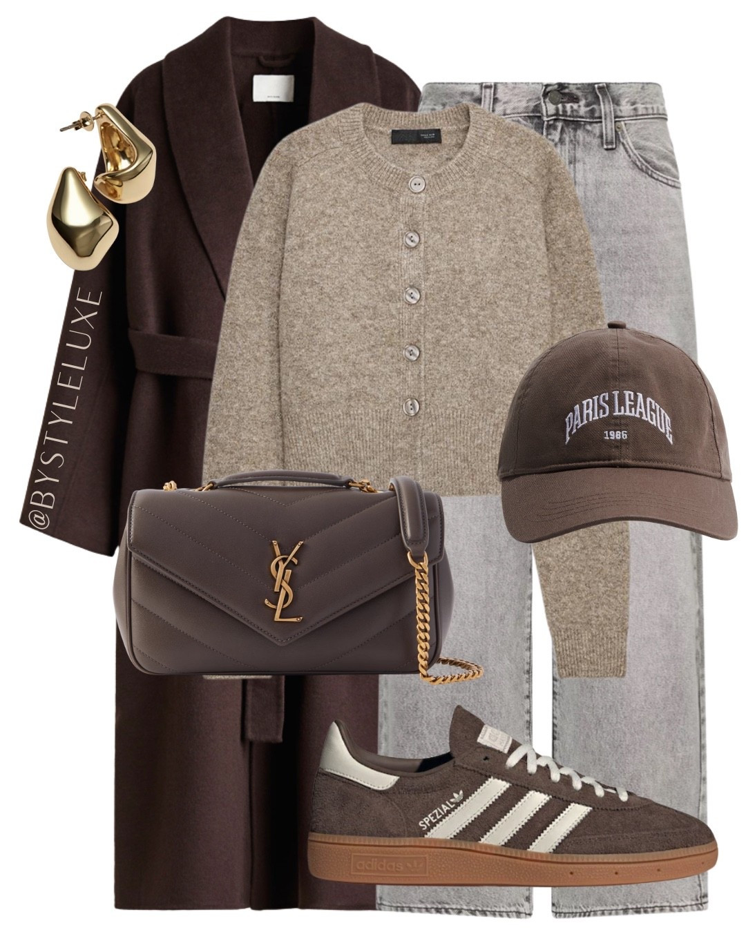 BROWN COAT - everyday outfit with this new in brown wrap coat, jeans and Sambas 

#trainers #autumnoutfit #jeans 

#LTKautumn #LTKshoes #LTKjeans