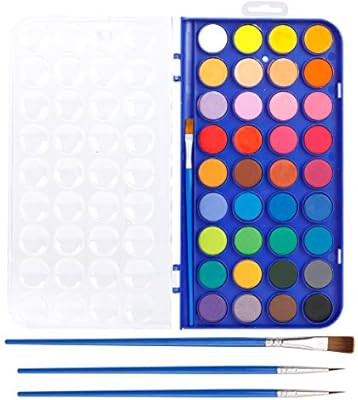 36 Pack Watercolor Pan Set, Smart Color Art Watercolor Paint Set with 4 Brushes,Easy to Blend Col... | Amazon (US)