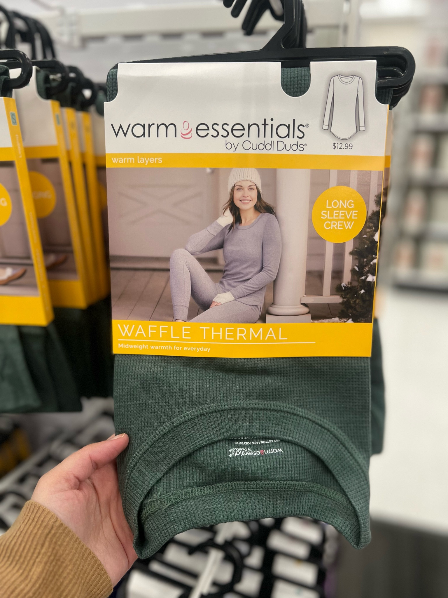 Warm Essentials by Cuddl Duds Women's Waffle Thermal Crewneck Pajama Top

#LTKSeasonal #LTKMidsize #LTKStyleTip