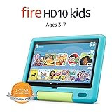 All-new Fire HD 10 Kids tablet, 10.1", 1080p Full HD, ages 3–7, 32 GB, Aquamarine | Amazon (US)