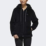 adidas Women's Musthave Sherpa Full-Zip Hoodie, Pink Tint, M | Amazon (US)
