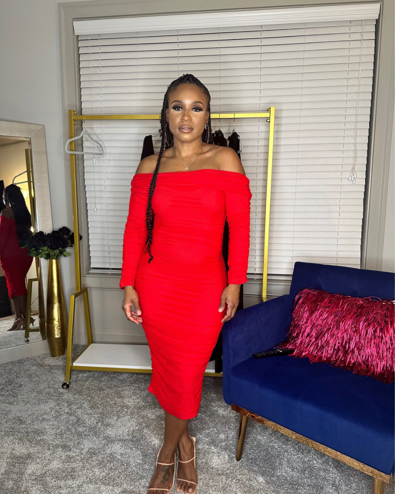 Here is the perfect Valentine’s Day dress! 
I felt beautiful in this dress and I love the ruching detail because you can accentuate your curves and hide any problem areas 
This dress is a size small
Shoes 6.5 

#LTKcurves #LTKstyletip #LTKFind