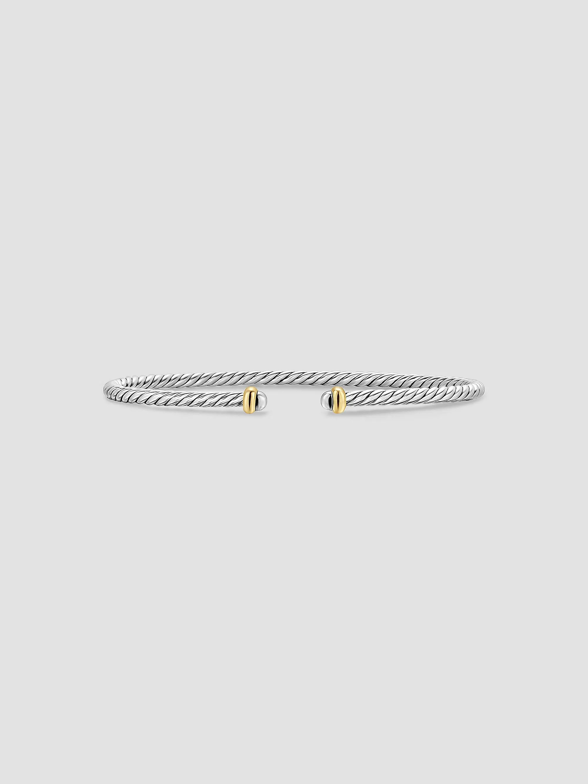 David Yurman Micro Cable Flex Bracelet in Sterling Silver | Saks Fifth Avenue | Saks Fifth Avenue