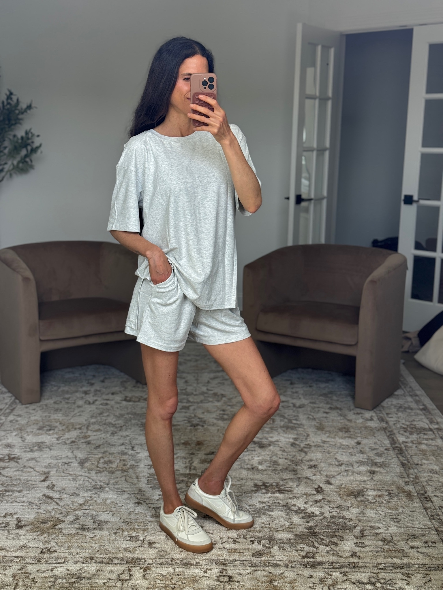 The kind of set you throw on once and immediately want in every color.
Soft, relaxed, and perfect for everyday wear.
matching lounge set, casual spring outfit, comfy two piece set, everyday outfit idea, relaxed fit set


#LTKootd #LTKSeasonal #LTKmomlife