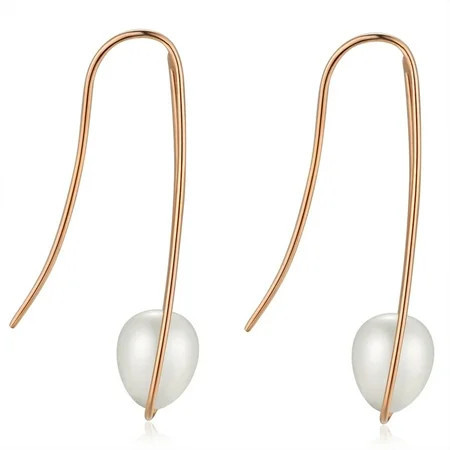 Pearl Teardrop Earrings for Women AAA+Freshwater Cultrued Pearl Dangle 925 Sterling Silver Hook Earrings for Wedding Jewelry | Walmart (US)