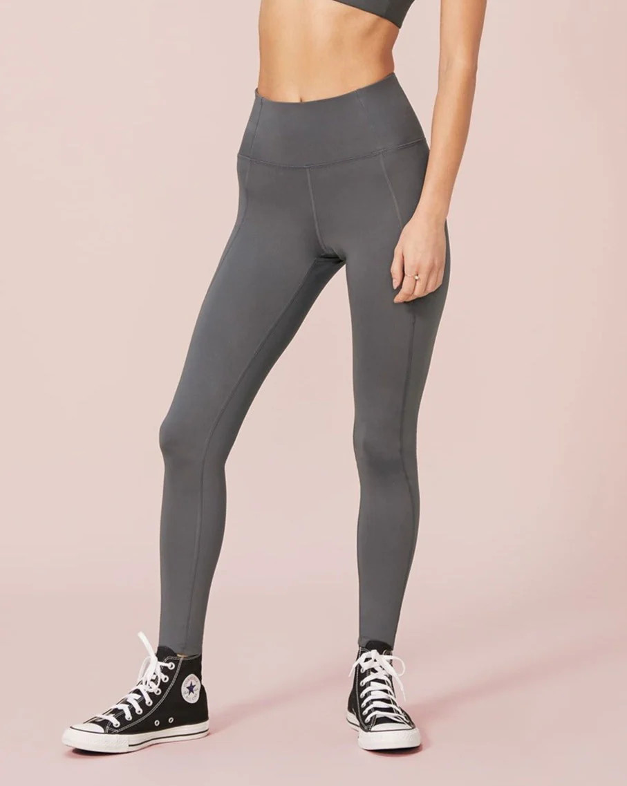 Smoke Compressive High-Rise Legging | Girlfriend Collective