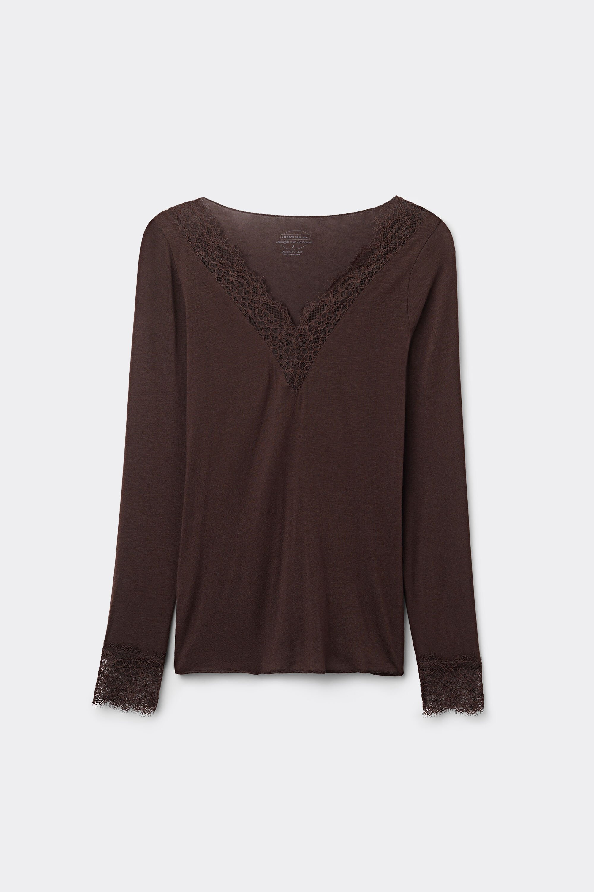 Modal Cashmere Lace Long Sleeve Shirt | Intimissimi | Intimissimi (US)