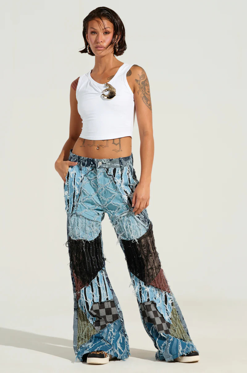 RONNY PATCHWORK DENIM | AKIRA