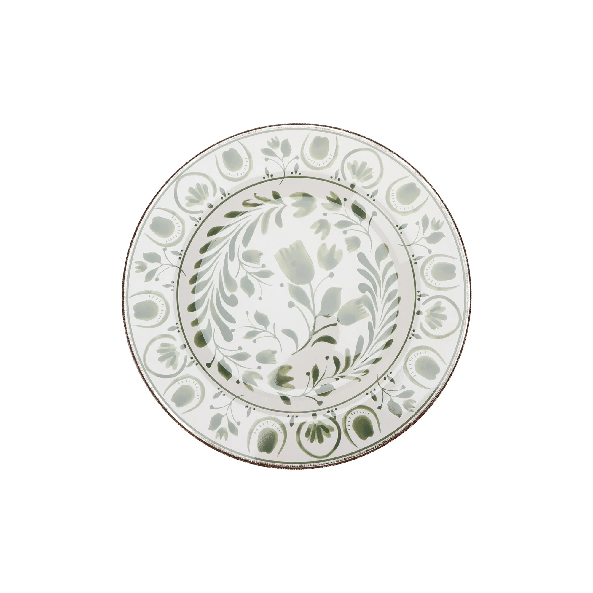 Better Homes & Gardens 11-inch Round Bamboo Melamine Dinner Plate, Green | Walmart (US)