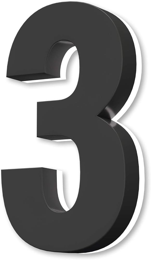 Backlit LED House Numbers 8", Stainless Steel Hand-Polished for House Address Signs, Modern House... | Amazon (US)