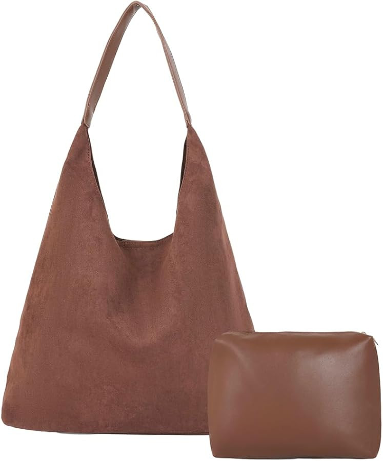 Large Tote Bag For Women Shoulder Bags For Women Simple Underarm Bag Casual Work Purse Retro Hand... | Amazon (US)