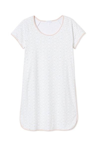 JB x LAKE Pima Nightgown in Spring Garden | LAKE Pajamas