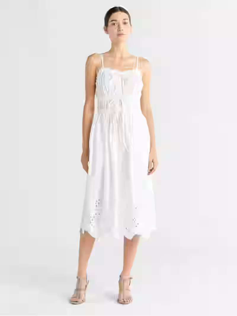 Free Assembly Women's and Women's Plus Sleeveless Cotton Midi Dress with Bow Front, Sizes XS-4X | Walmart (US)