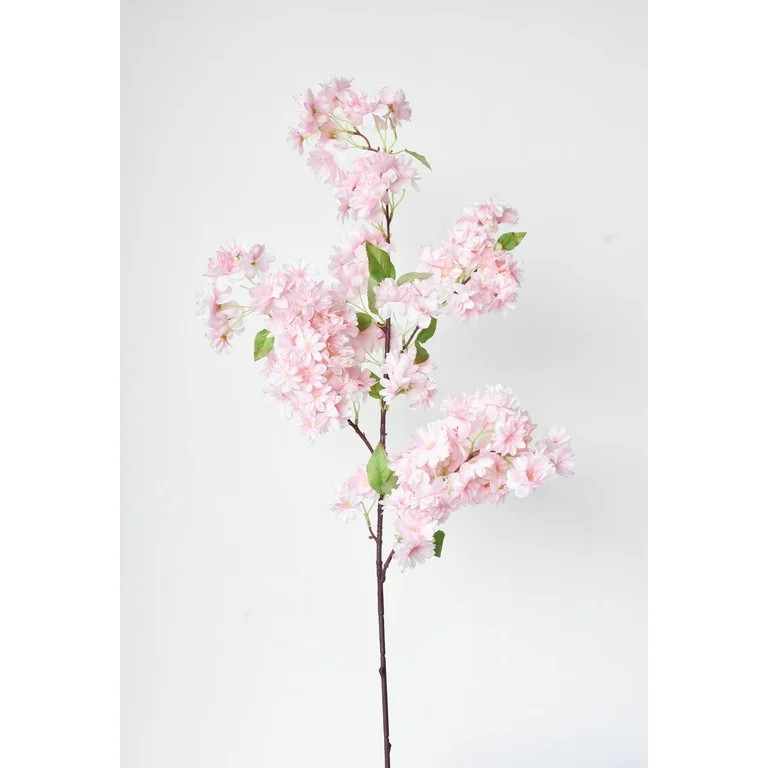 40" Faux Cherry Blossom Branch Stem Pink - Walmart.com | Walmart (US)