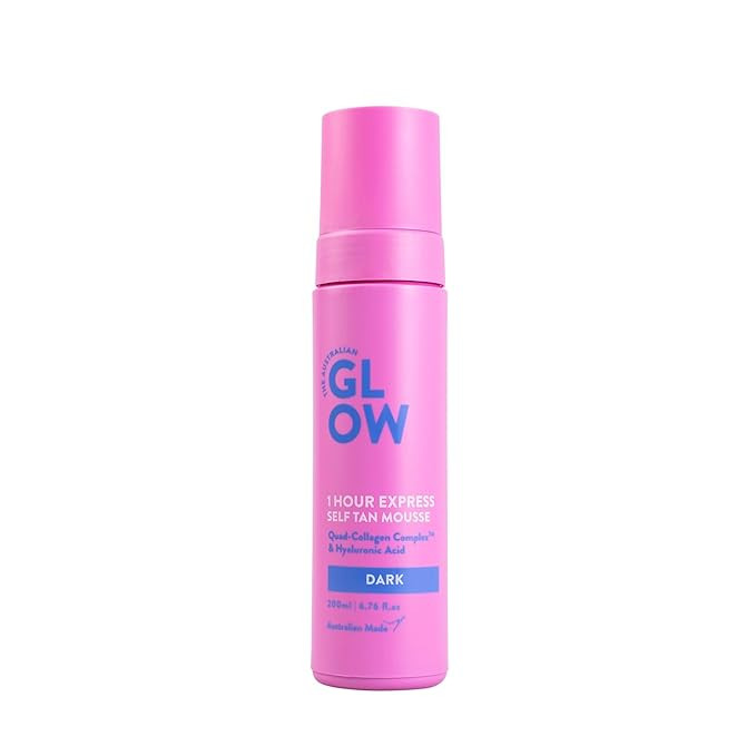 Australian Glow 1 Hour Express Self Tanning Mousse w/Quad-Collagen Complex & Hyaluronic Acid, DAR... | Amazon (US)
