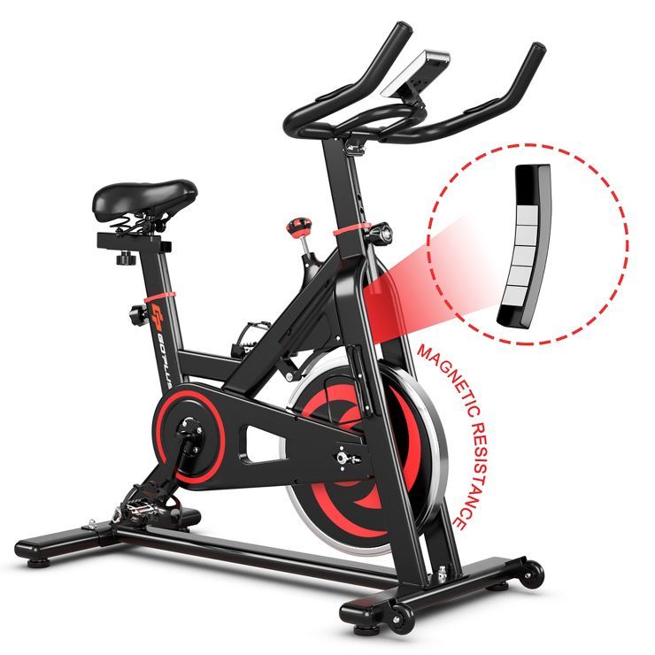 Costway Magnetic Stationary Exercise Cycle Bike Silent Belt Drive | Target