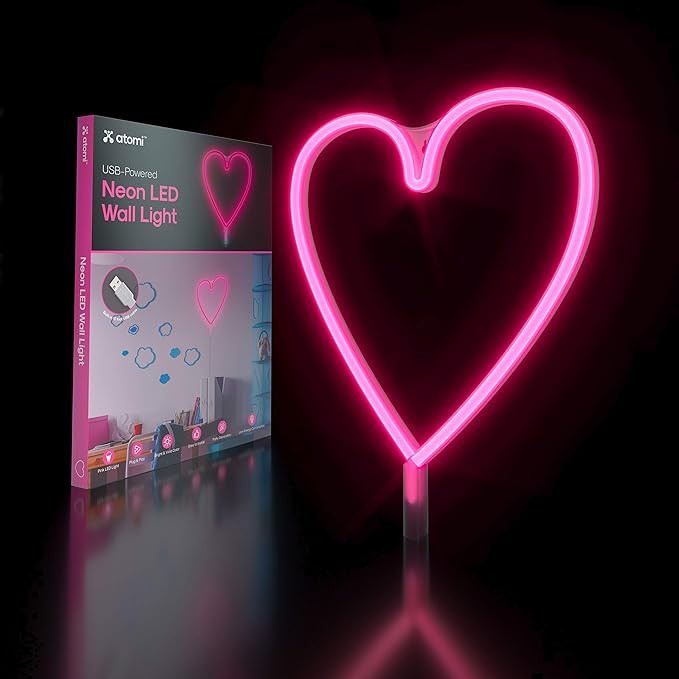Atomi Smart Neon LED Light I Decorative Wall Art for Bedrooms, Bars & DIY Designs I USB Powered, ... | Amazon (US)