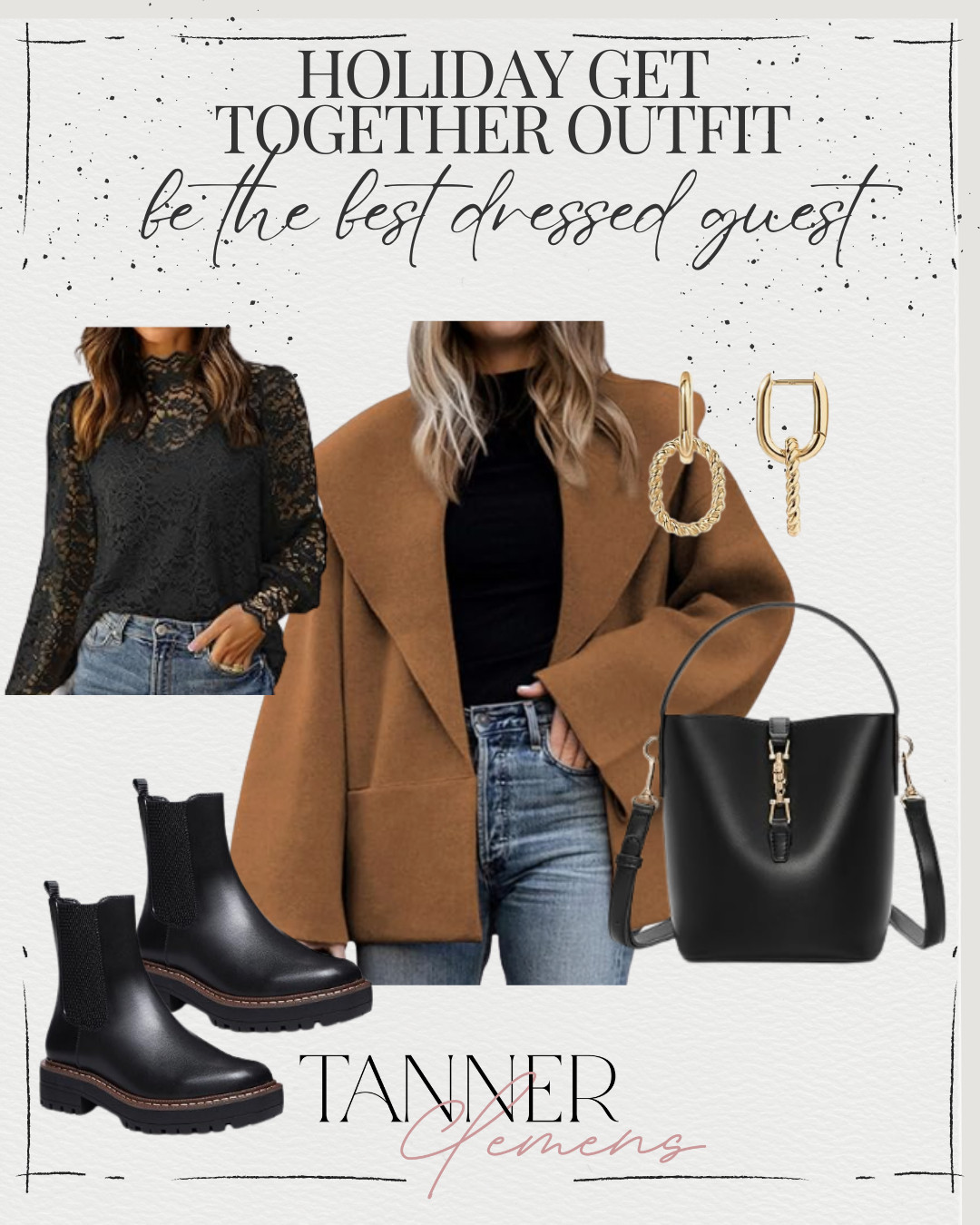 I love mixing medias- lace, grungy boots + accessories = perfection. Top this look with this throw on and go jacket & you're all set!  

 #LTKgrwm #LTKootd #LTKFindsUnder50