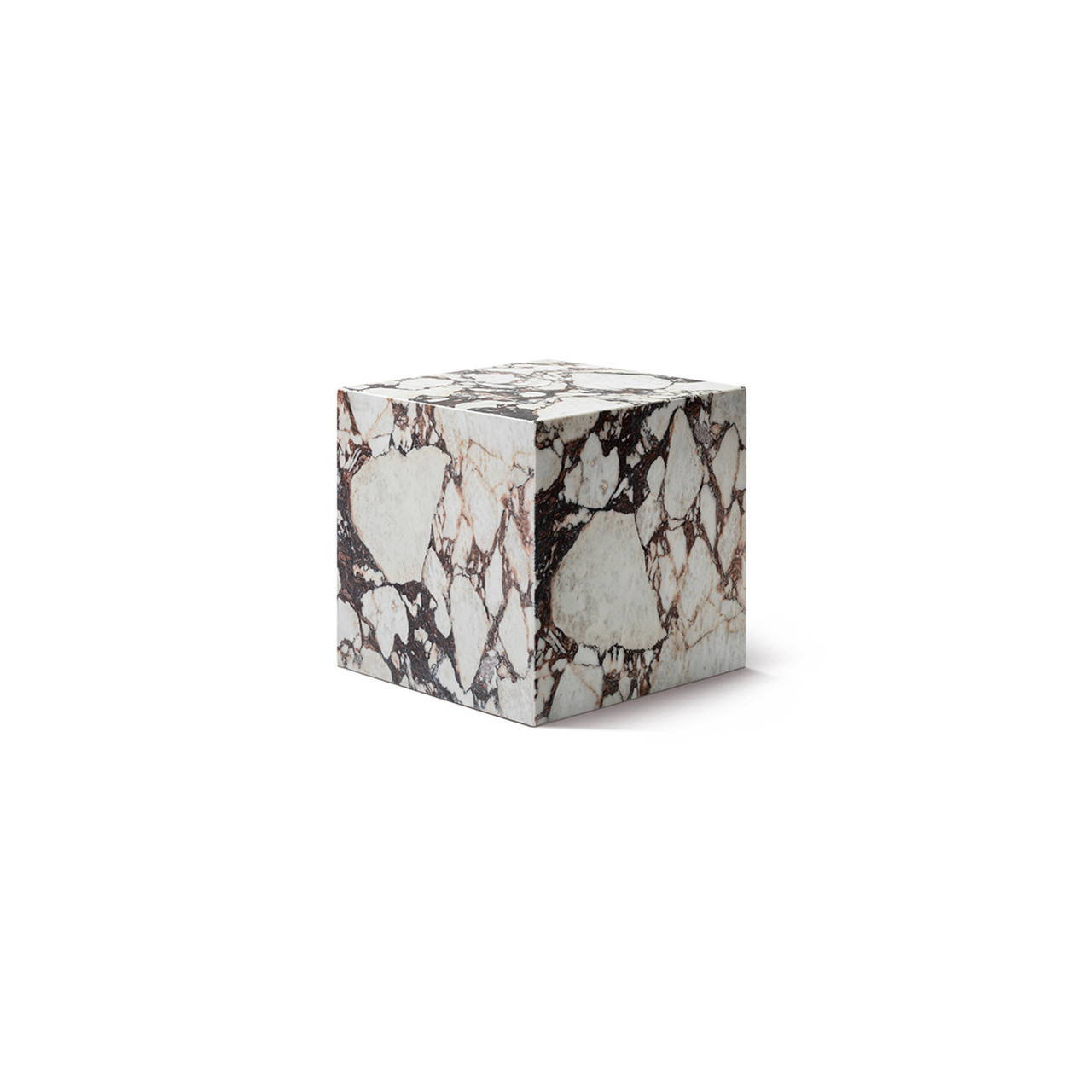 Copenhagen Marble Plinth Cube Small Side Table | Manhattan Home Design