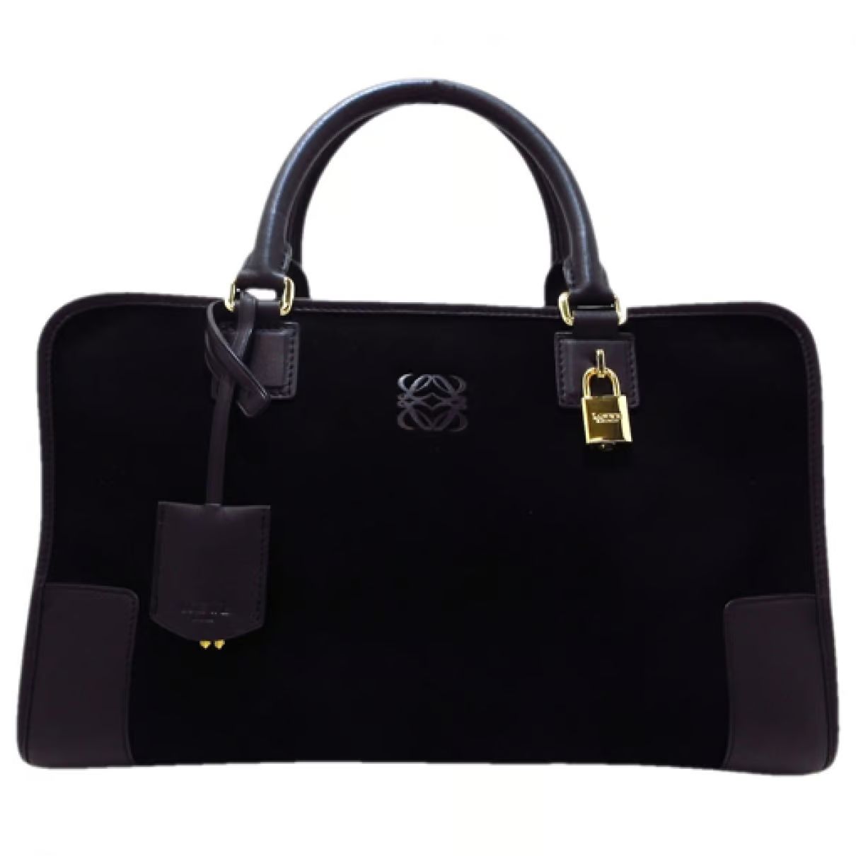 Amazona handbag Loewe Black in Suede - 37198058 | Vestiaire Collective (Global)