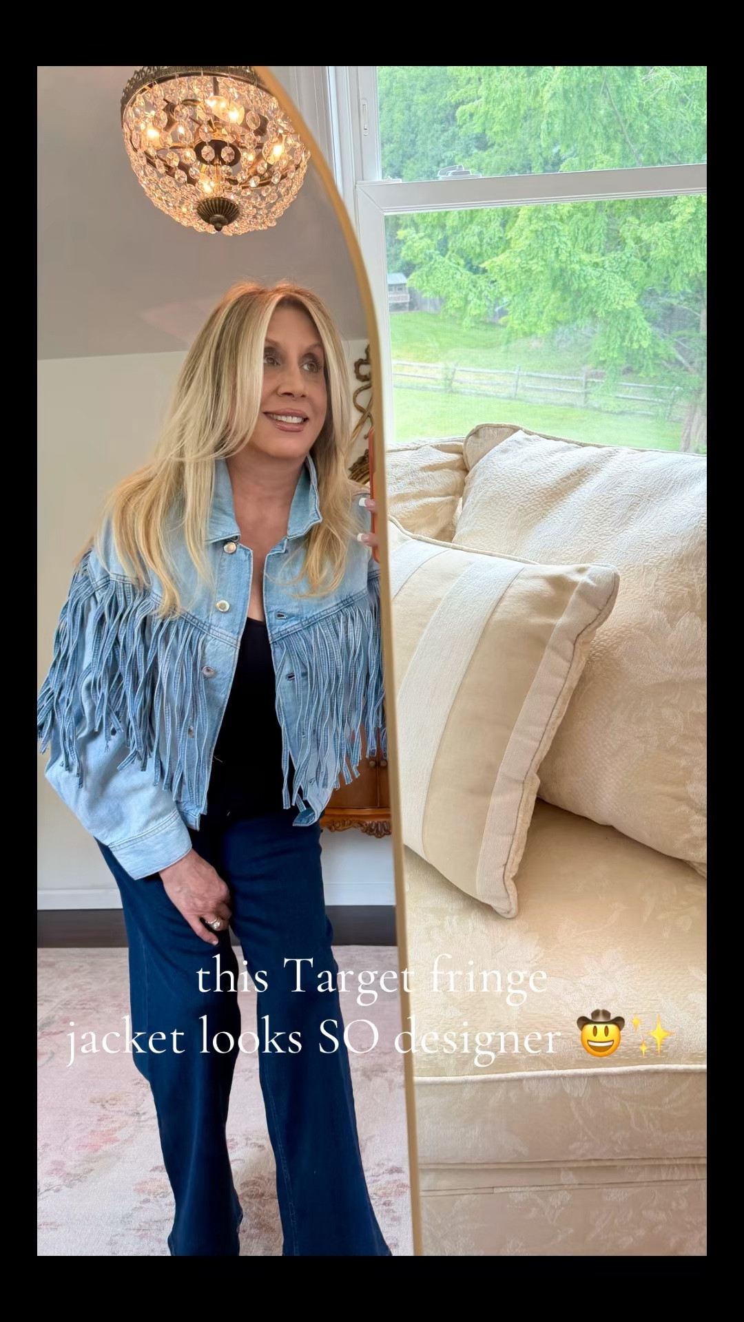 ✨ My favorite affordable fashion find this week! 
I love this blue fringe jacket! 🩵 It definitely looks more expensive than the price. 

I am 5’ 7” and decided to get a size large because I personally love that look in this style. 💙
I have added in some other nice denim blue pieces that are on sale😊

#LTKMidsize #LTKOver40