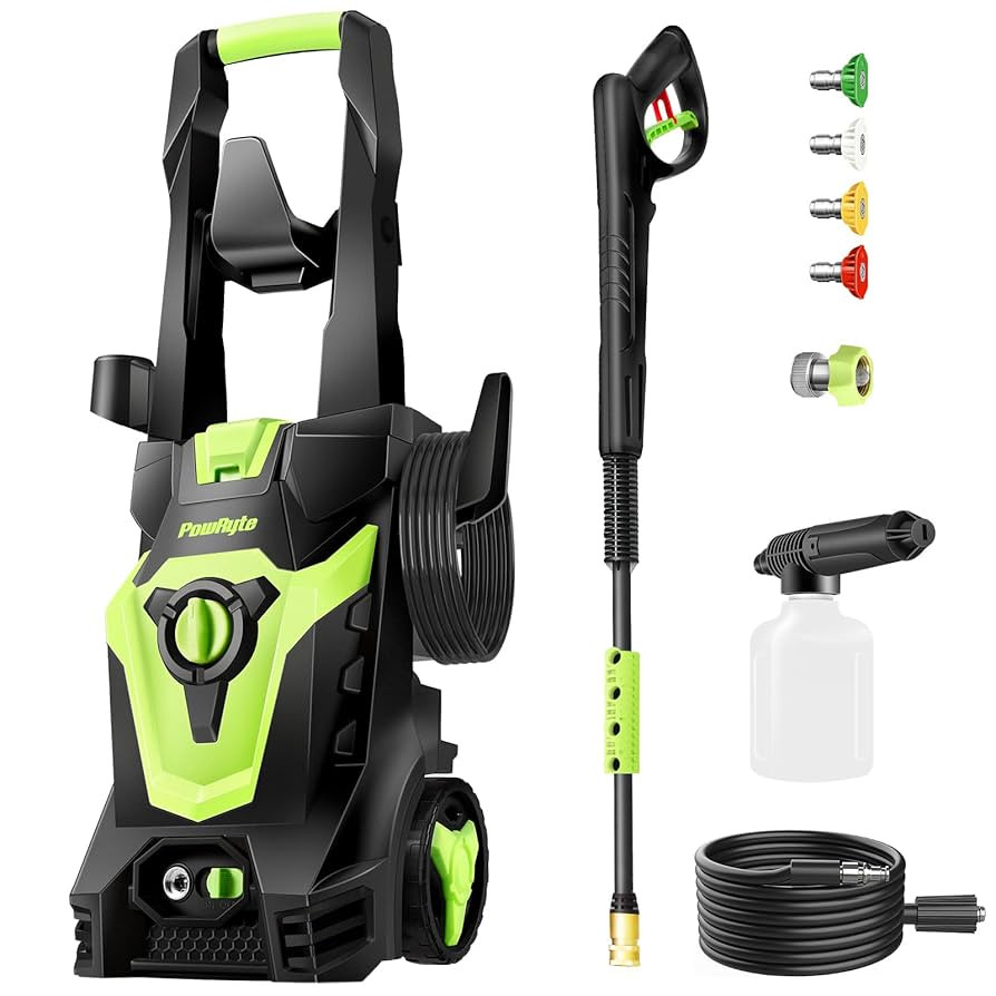 Electric Pressure Washer, Foam Cannon, 4 Different Pressure Tips, Power Washer, 3800 PSI 2.4 GPM | Amazon (US)