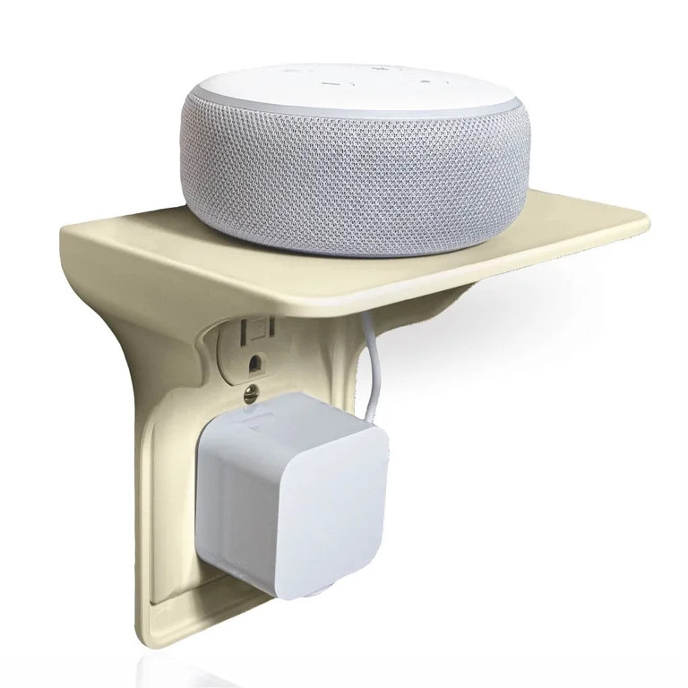 Power Perch Single Wall Outlet Shelf. Home Wall Shelf Organizer for Outlets. Perfect for Bathroom... | Walmart (US)