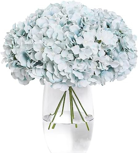 Tifuly Hydrangea Artificial Flowers -12 pcs Realistic Fake Hydrangeas Silk Flowers with Stems Fau... | Amazon (CA)