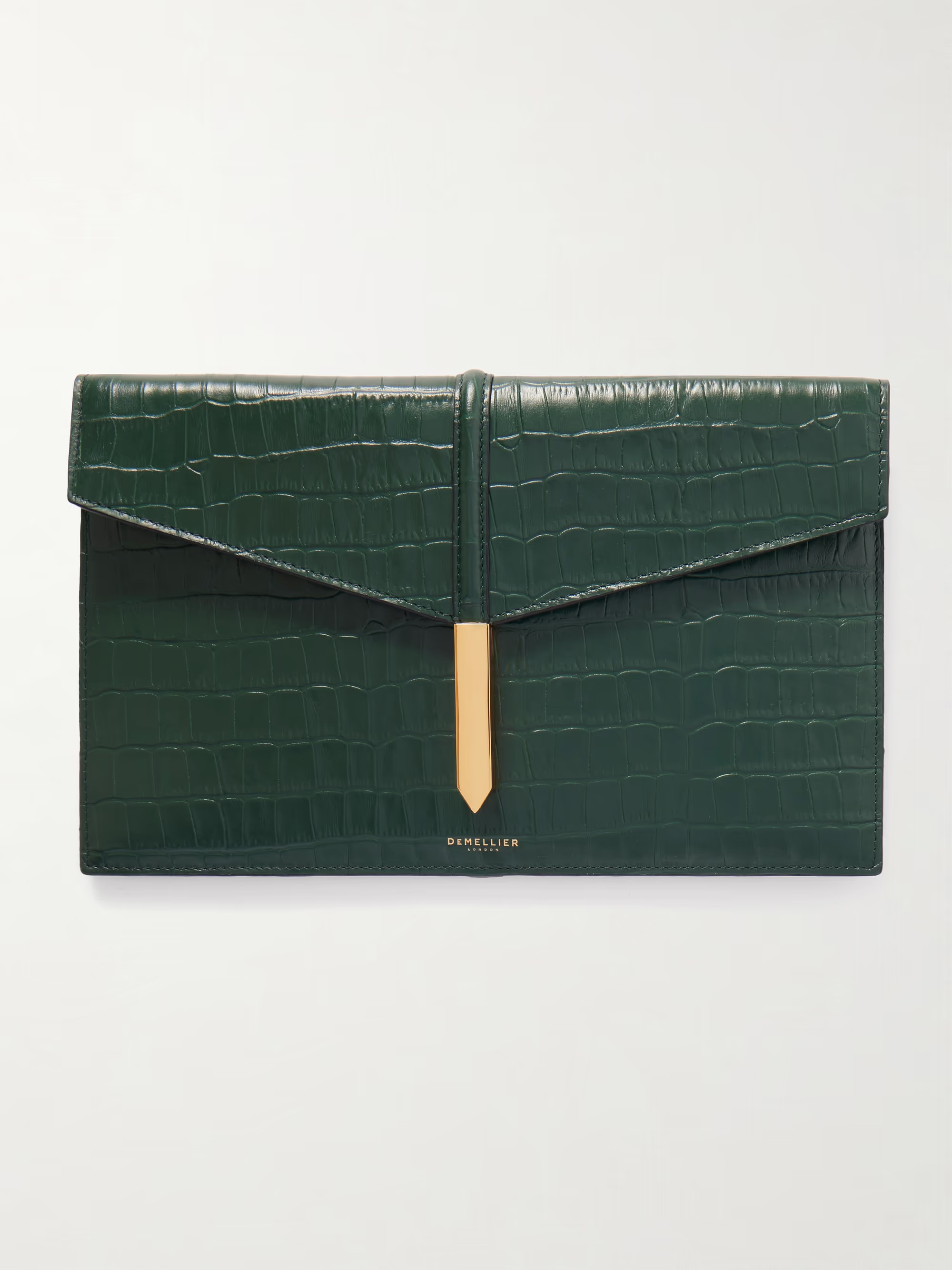 Tokyo croc-effect leather clutch | NET-A-PORTER (US)