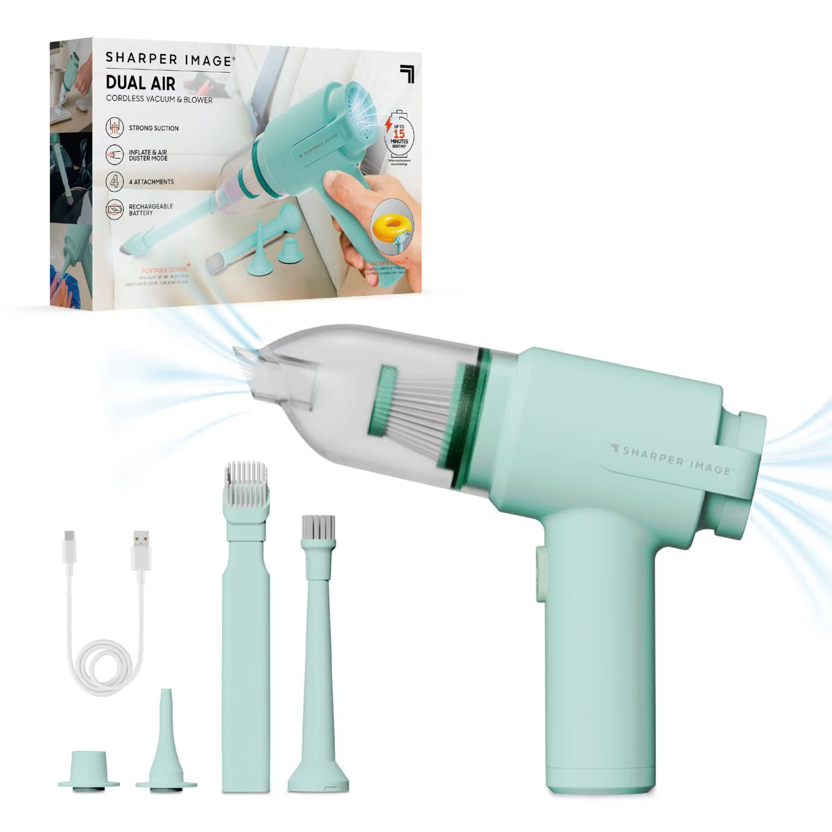 Sharper Image Cordless Handheld Vacuum and Blower Green | Target