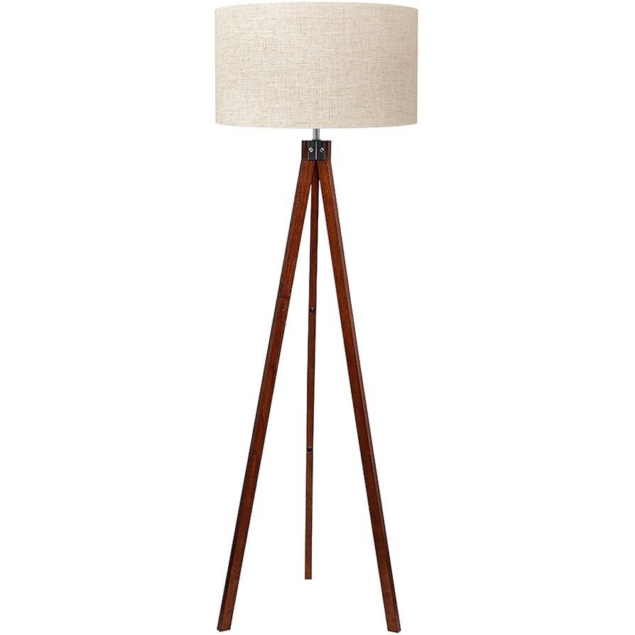 LEPOWER Wood Tripod Floor Lamp, Mid Century Standing Lamp, Modern Design Studying Light for Livin... | Amazon (US)