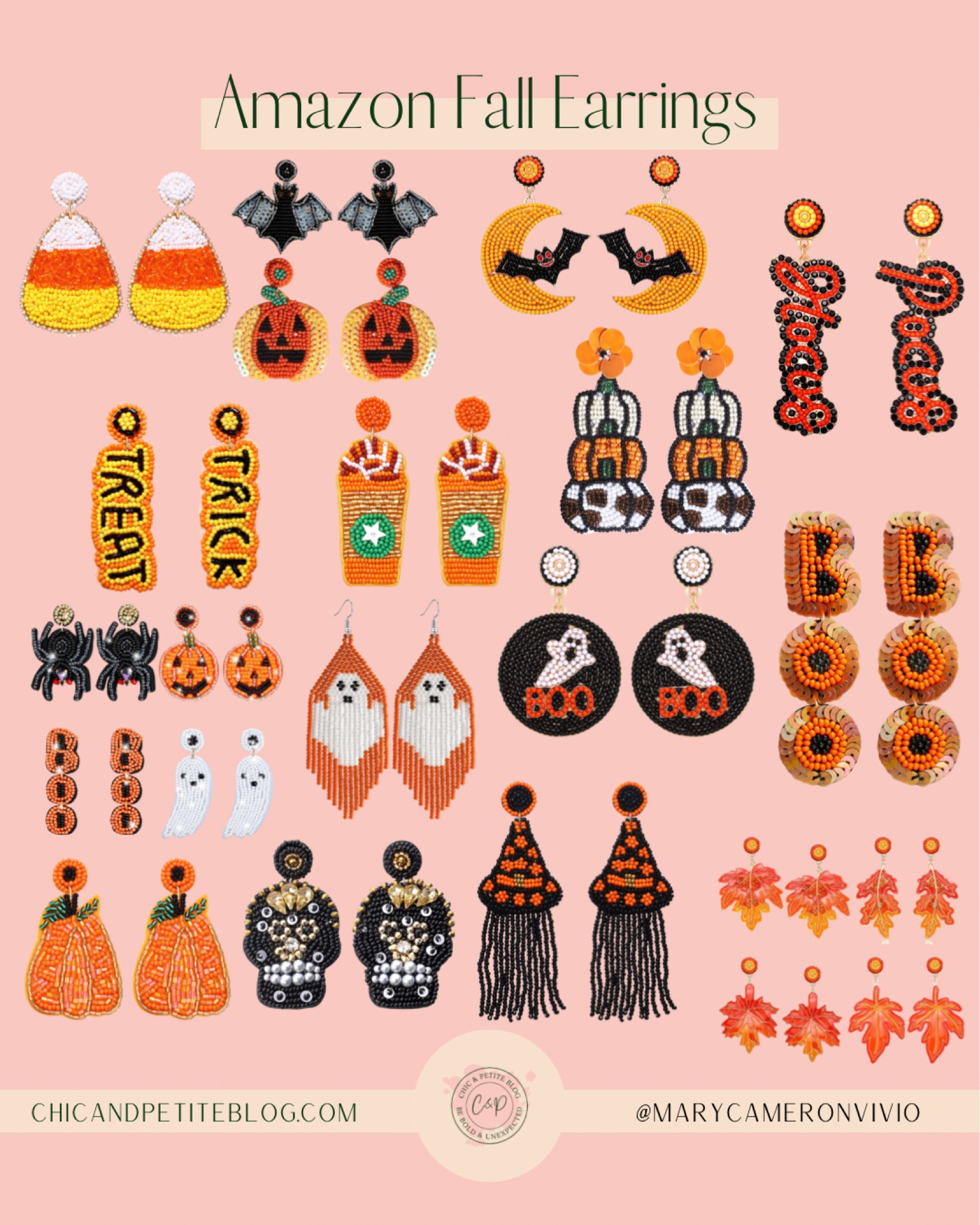 Amazon Fall and Halloween Earrings

#LTKunder50 #LTKSeasonal #LTKHalloween