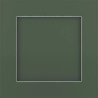 Reading 14 9/16 x 14 1/2 x 3/4-in. D Cabinet Door Sample in Painted Sage | The Home Depot