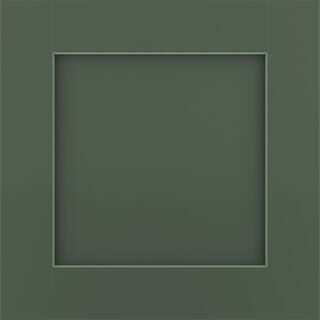 Reading 14 9/16 x 14 1/2 x 3/4-in. D Cabinet Door Sample in Painted Sage | The Home Depot