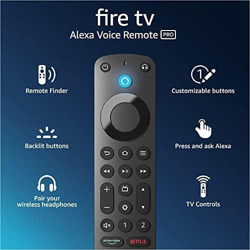 Amazon Alexa Voice Remote Pro, includes remote finder, TV controls, backlit buttons, requires com... | Amazon (US)