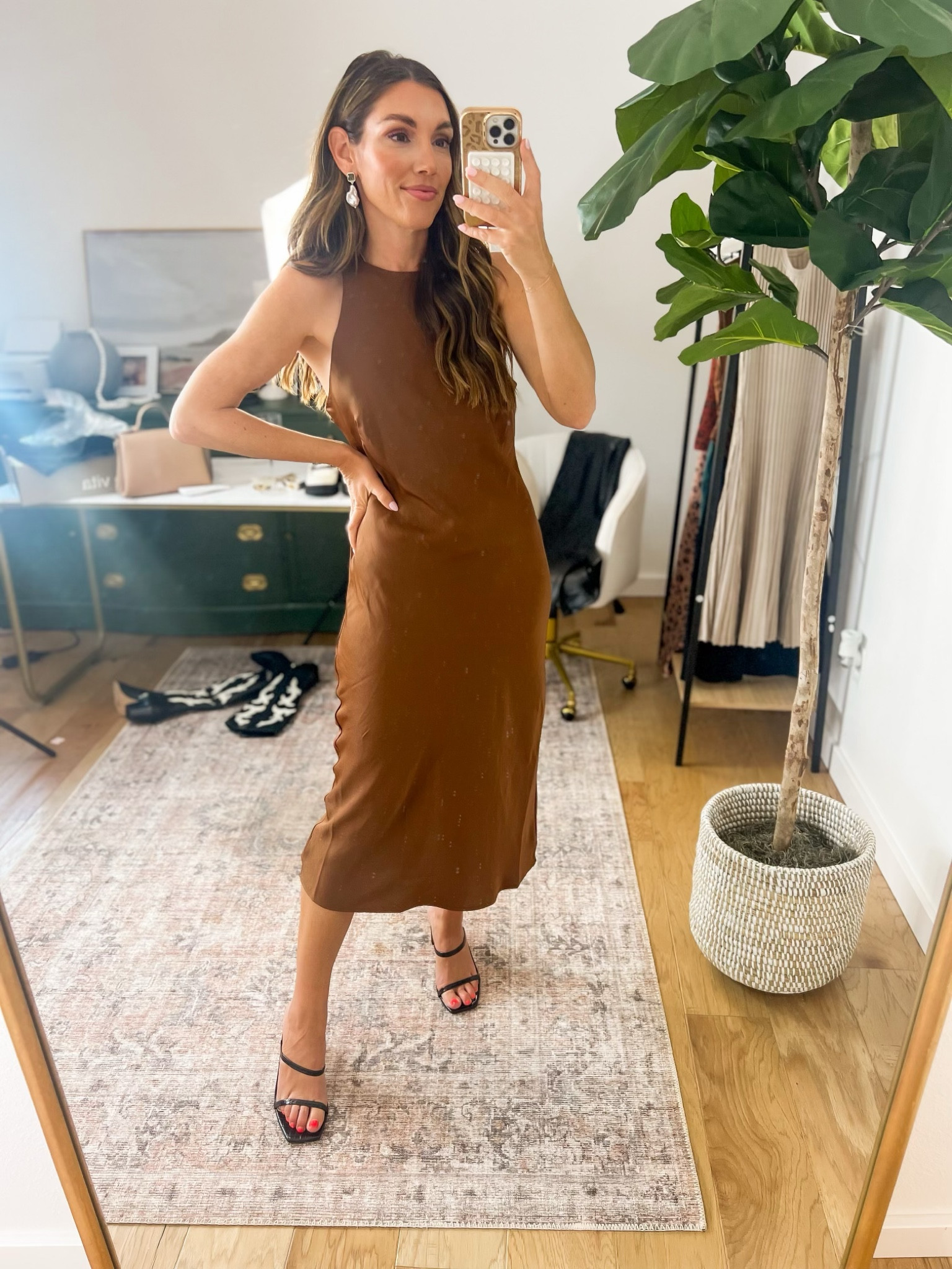 a new day dress A New Day Women's Puff Short Sleeve Cut Out Bubble A-Line Dress