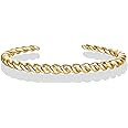 PAVOI Gold Plated Twisted Chunky Bangle Bracelet | 14K Gold Plated | Lightweight Everyday Jewelry | Amazon (US)