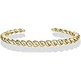 PAVOI Gold Plated Twisted Chunky Bangle Bracelet | 14K Gold Plated | Lightweight Everyday Jewelry | Amazon (US)
